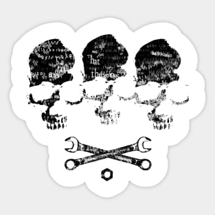 dark skulls Sticker